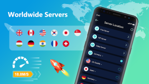 لیست سرورهای جهانی و پرسرعت فیلترشکن Free VPN Super، سرورهای بهینه شده برای بازی و استریم