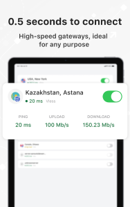 اتصال موفقیت‌آمیز فیلترشکن V2ray VPN Client با پینگ پایین و سرعت دانلود بالا برای اینستاگرام و تلگرام